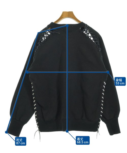 FACETASM（ファセッタズム）スウェット 黒 サイズ:3(S位) メンズ/2200656399147