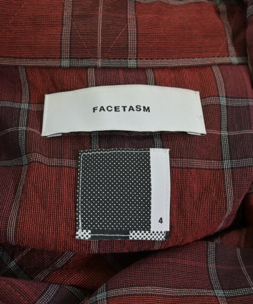 FACETASM（ファセッタズム）カジュアルシャツ 赤 サイズ:4(M位) メンズ/2200656784011