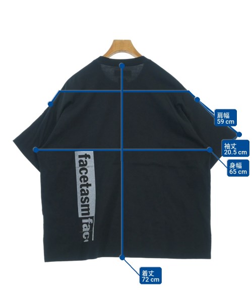 FACETASM（ファセッタズム）Tシャツ・カットソー 黒 サイズ:1(XXS位) メンズ/2200702750069