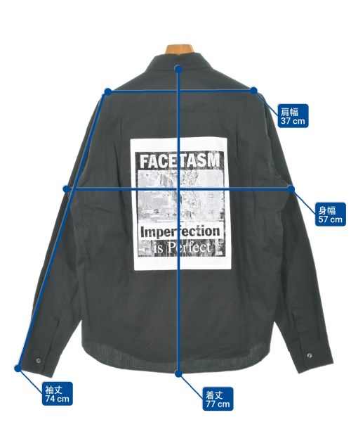 FACETASM（ファセッタズム）カジュアルシャツ 黒 サイズ:4(M位) メンズ/2200664250102