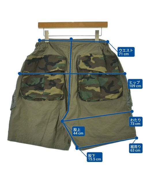 FACETASM（ファセッタズム）ショートパンツ カーキ サイズ:4(M位) メンズ/2200666980045