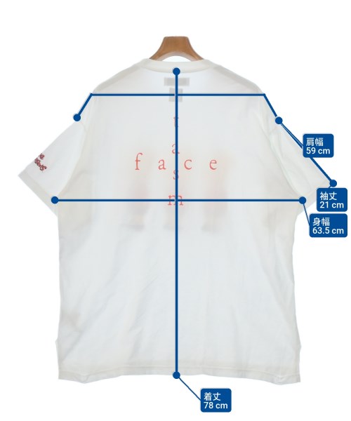 FACETASM（ファセッタズム）Tシャツ・カットソー 白 サイズ:5(L位) メンズ/2200667987203