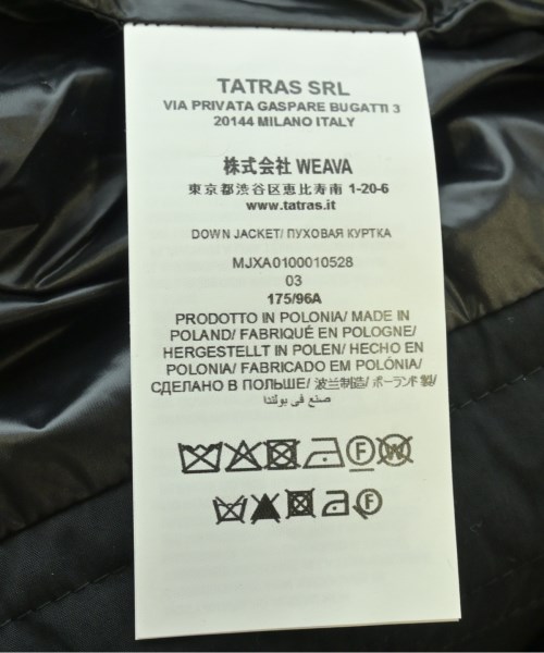 TATRAS（タトラス）ダウンジャケット/ダウンベスト 黒 サイズ:3(L位) メンズ/2200642447029