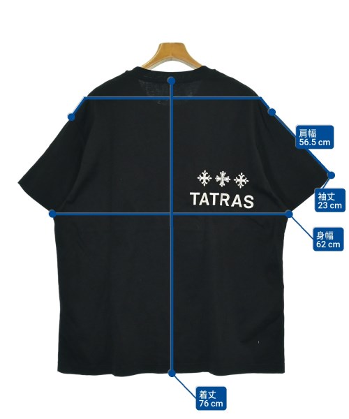 TATRAS（タトラス）Tシャツ・カットソー 黒 サイズ:4(XL位) メンズ/2200626957063