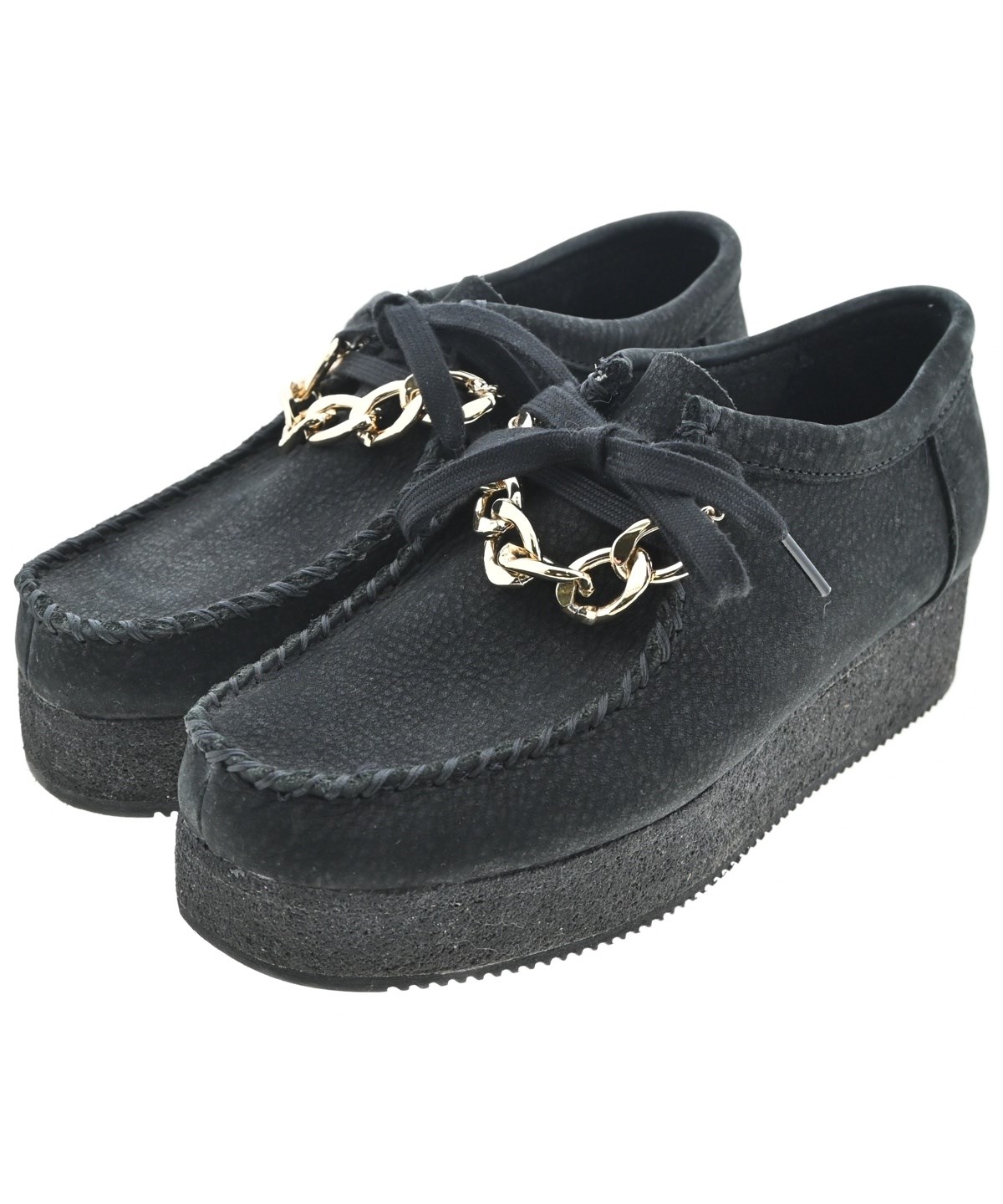 clarks（クラークス）モカシン/デッキシューズ 黒 サイズ:UK4 1/2(23cm