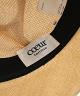 coeur（クール）ストローハット ベージュ サイズ:F レディース/2200714062129