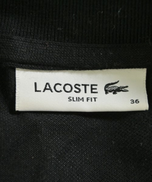 LACOSTE（ラコステ）ポロシャツ 黒 サイズ:36(XS位) レディース/2200623693032