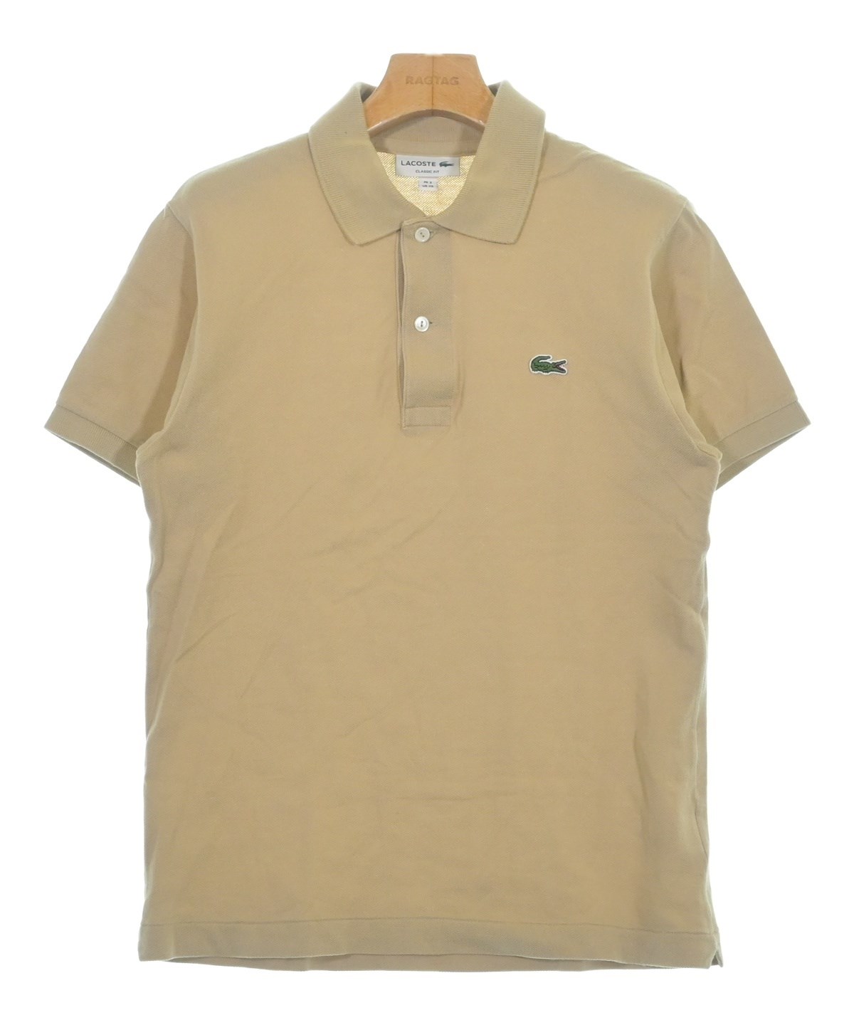 ラコステポロシャツ　ベージュ 中古・古着通販】LACOSTE (ラコステ) ポロシャツ ベージュ サイズ:S
