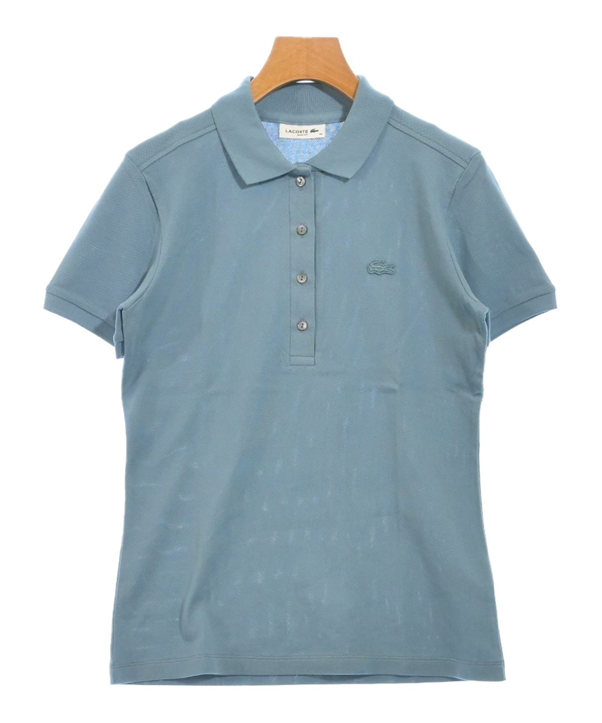 LACOSTE（ラコステ）ポロシャツ 青 サイズ:36(XS位) レディース