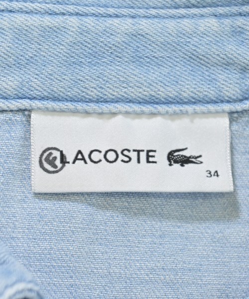 LACOSTE（ラコステ）カジュアルシャツ 青 サイズ:34(XXS位) レディース/2200624835011