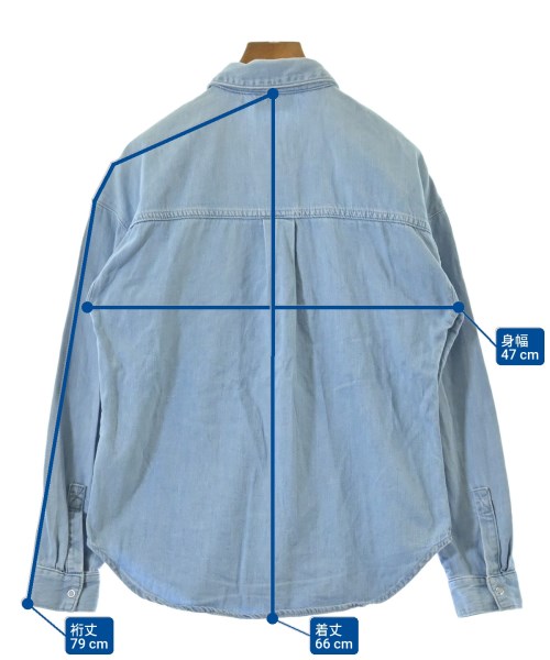 LACOSTE（ラコステ）カジュアルシャツ 青 サイズ:34(XXS位) レディース/2200624835011