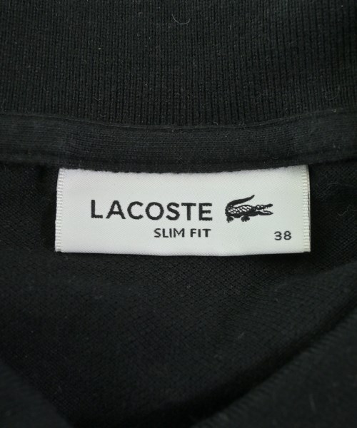 LACOSTE（ラコステ）ポロシャツ 黒 サイズ:38(S位) レディース/2200628442062