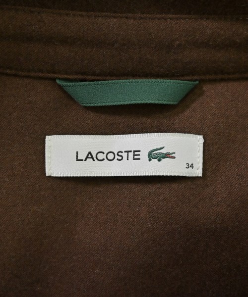 LACOSTE（ラコステ）カジュアルシャツ 茶 サイズ:34(XS位) レディース/2200617281092