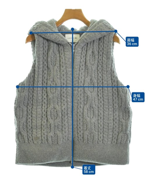 LACOSTE（ラコステ）ダウンジャケット/ダウンベスト グレー サイズ:38(S位) レディース/2200675054010