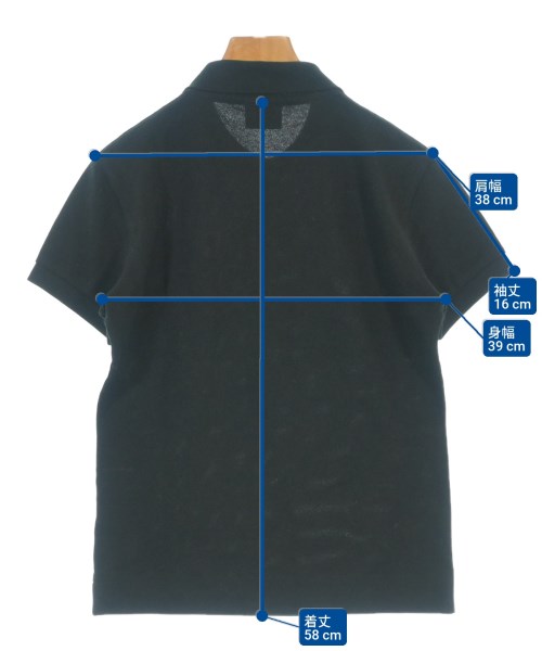 LACOSTE（ラコステ）ポロシャツ 黒 サイズ:42(L位) レディース/2200677932040
