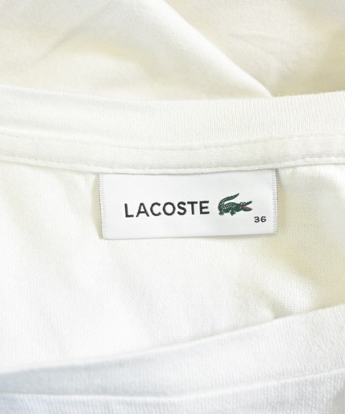 LACOSTE（ラコステ）Tシャツ・カットソー 白 サイズ:36(XS位) レディース/2200672700095