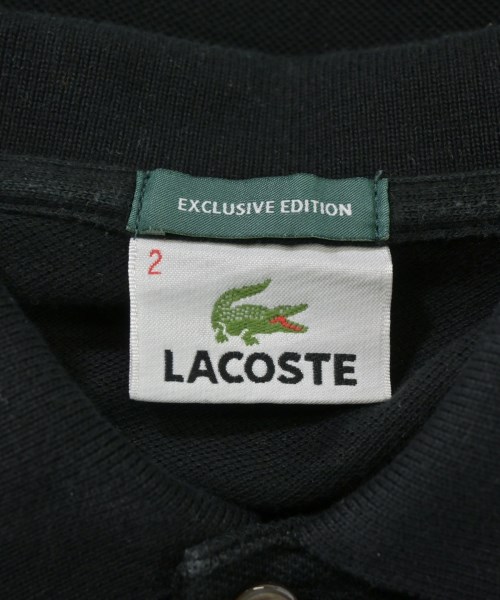 LACOSTE（ラコステ）ポロシャツ 黒 サイズ:2(S位) レディース/2200680466020