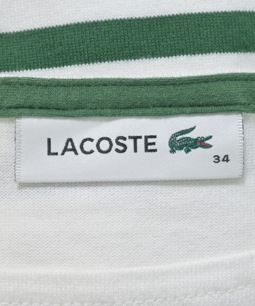 LACOSTE（ラコステ）Tシャツ・カットソー 白 サイズ:34(XXS位) レディース/2200693013013