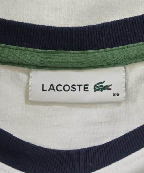 LACOSTE（ラコステ）Tシャツ・カットソー 白 サイズ:36(XS位) レディース/2200693013051