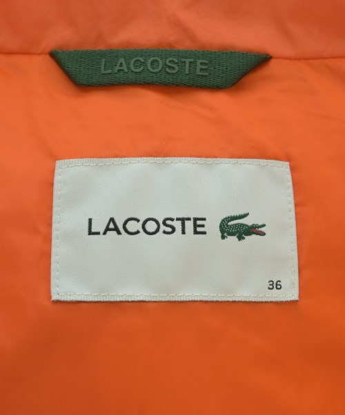 LACOSTE（ラコステ）ダウンジャケット/ダウンベスト オレンジ サイズ:36(XS位) レディース/2200696857034