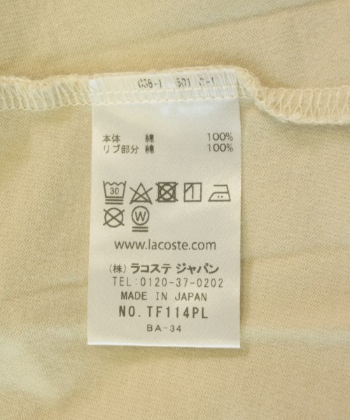 LACOSTE（ラコステ）Tシャツ・カットソー ベージュ サイズ:36(XS位) レディース/2200697898036