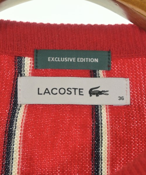 LACOSTE（ラコステ）カーディガン 赤 サイズ:36(XS位) レディース/2200658269059