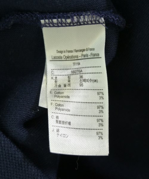 LACOSTE（ラコステ）Tシャツ・カットソー 紺 サイズ:36(XS位) レディース/2200710195012