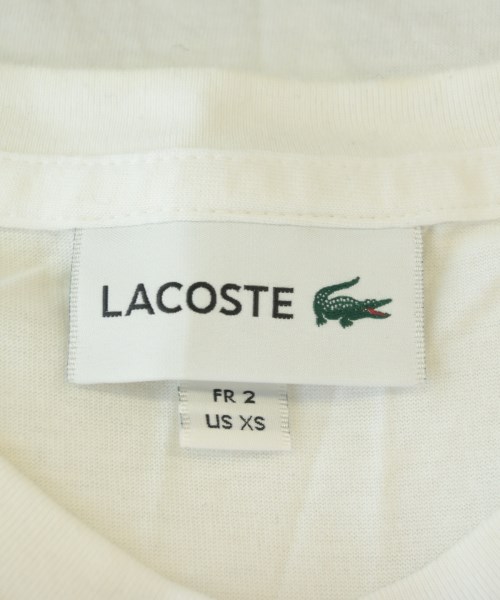 LACOSTE（ラコステ）Tシャツ・カットソー 白 サイズ:2(S位) レディース/2200708159064