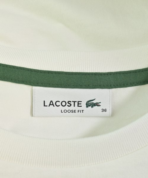 LACOSTE（ラコステ）Tシャツ・カットソー 白 サイズ:36(XS位) レディース/2200712250061