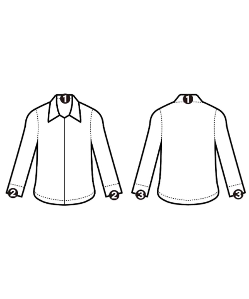 LACOSTE（ラコステ）ブラウス 紺 サイズ:40(M位) レディース/2200716393085