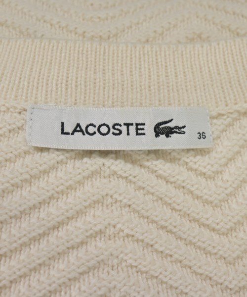LACOSTE（ラコステ）カーディガン 白 サイズ:36(XS位) レディース/2200716210030