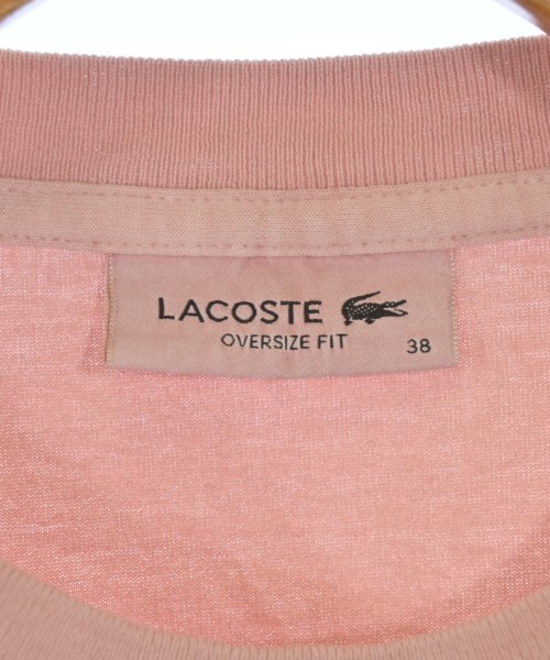 LACOSTE（ラコステ）Tシャツ・カットソー ピンク サイズ:38(M位) レディース/2200631874195