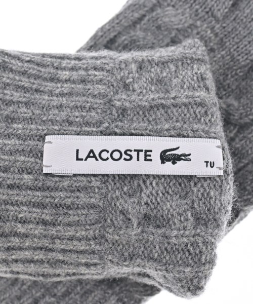 LACOSTE（ラコステ）手袋 グレー サイズ:TU レディース/2200642334091