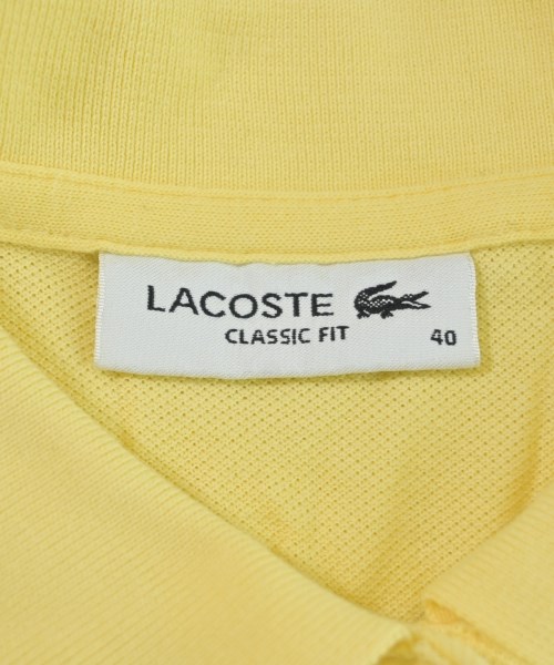 LACOSTE（ラコステ）ポロシャツ 黄 サイズ:40(M位) レディース/2200652869088