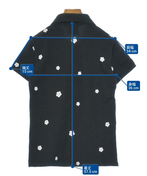 LACOSTE（ラコステ）ポロシャツ 黒 サイズ:34(XS位) レディース/2200667536036