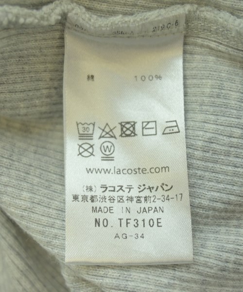 LACOSTE（ラコステ）Tシャツ・カットソー グレー サイズ:36(XS位) レディース/2200716861096