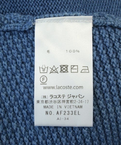 LACOSTE（ラコステ）ニット・セーター 青 サイズ:F レディース/2200717860029