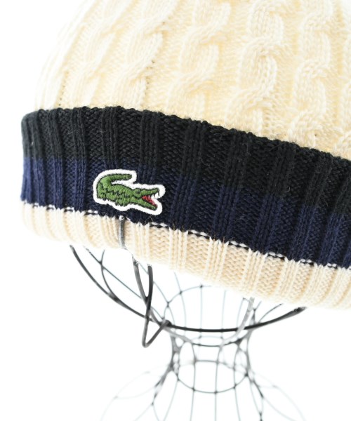 LACOSTE（ラコステ）ニットキャップ・ビーニー 白 サイズ:- レディース/2200723217152