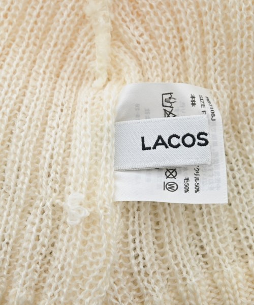 LACOSTE（ラコステ）ニットキャップ・ビーニー 白 サイズ:- レディース/2200723217152