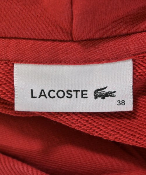 LACOSTE（ラコステ）パーカー 赤 サイズ:38(S位) レディース/2200679445074
