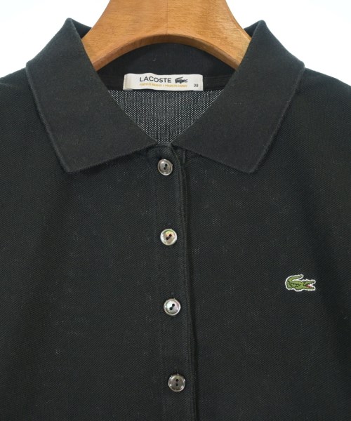 LACOSTE（ラコステ）ポロシャツ 黒 サイズ:38(S位) レディース/2200681436275