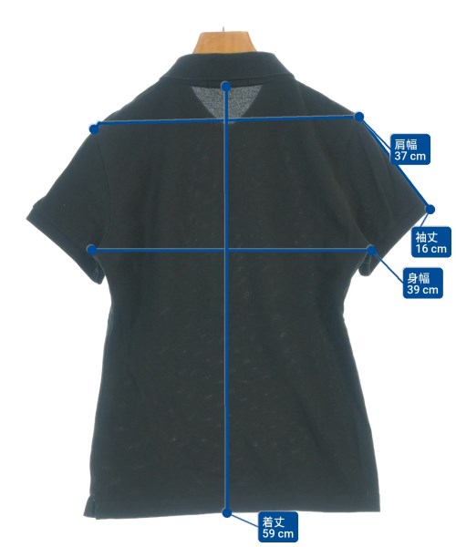 LACOSTE（ラコステ）ポロシャツ 黒 サイズ:38(S位) レディース/2200681436275