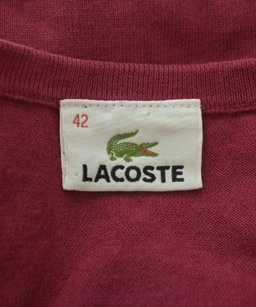 LACOSTE（ラコステ）カーディガン 赤 サイズ:42(L位) レディース/2200686960157