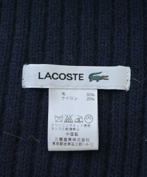 LACOSTE（ラコステ）マフラー 紺 サイズ:- レディース/2200685913123