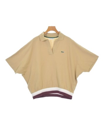ラコステポロシャツ　ベージュ LACOSTE（ラコステ）ポロシャツ ベージュ サイズ:36(XS位) レディース