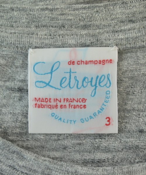 Letroyes（ルトロワ）Tシャツ・カットソー グレー サイズ:3(L位) メンズ/2200679167068