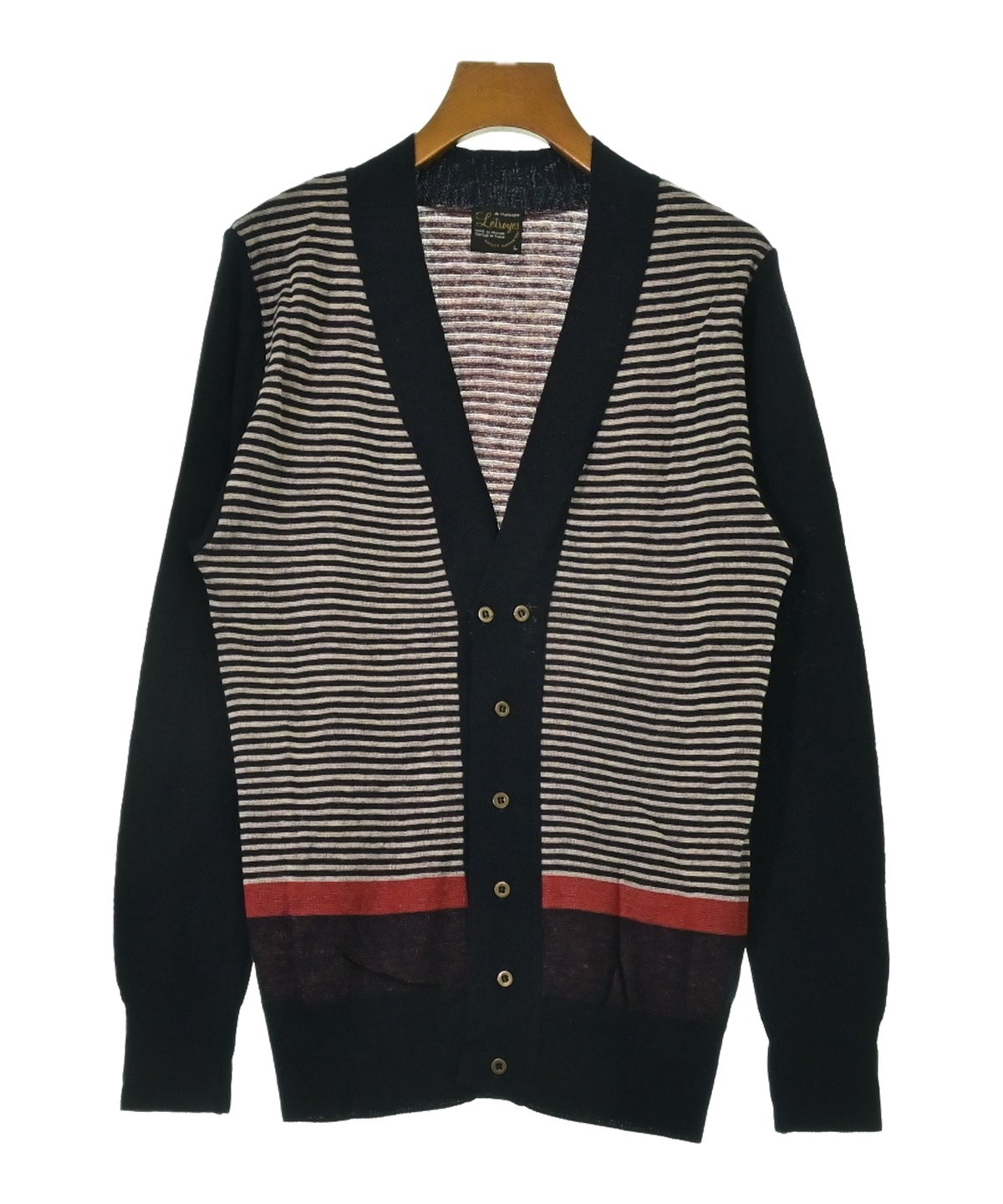 Letroyes（ルトロワ）カーディガン 紺 サイズ:L メンズ/2200636647114 