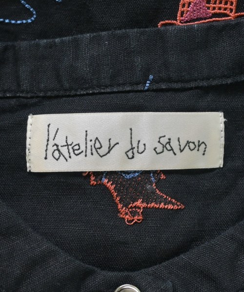 l'atelier du savon（アトリエドゥサボン）カジュアルシャツ 黒 サイズ:F レディース/2200695093099