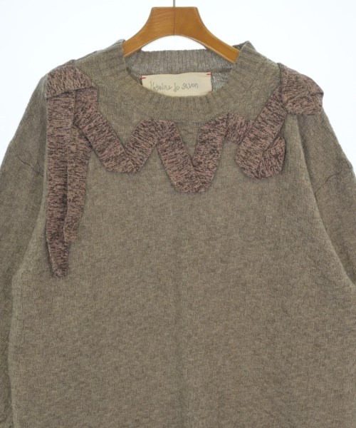 l'atelier du savon（アトリエドゥサボン）ニット・セーター 茶 サイズ:F レディース/2200663228089