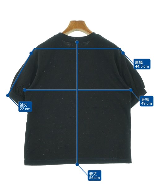 l'atelier du savon（アトリエドゥサボン）Tシャツ・カットソー 黒 サイズ:F レディース/2200660631141